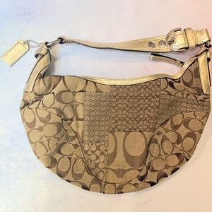 Gold & Brown Authentic Coach Purse